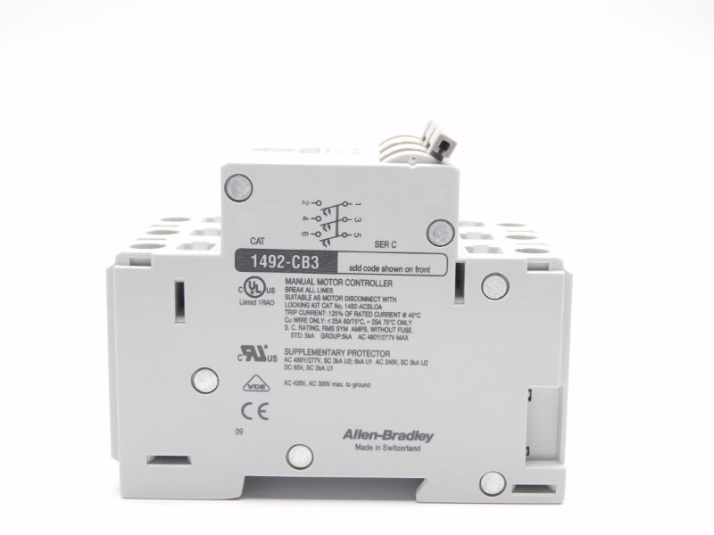 ALLEN BRADLEY 1492-CB3H070 SER. C 277VAC 7A (WH) NSMP