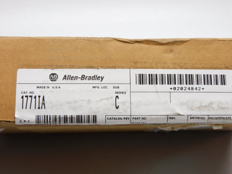 ALLEN BRADLEY 1771-IA SER. C 120VAC/DC 0.074A NSMP