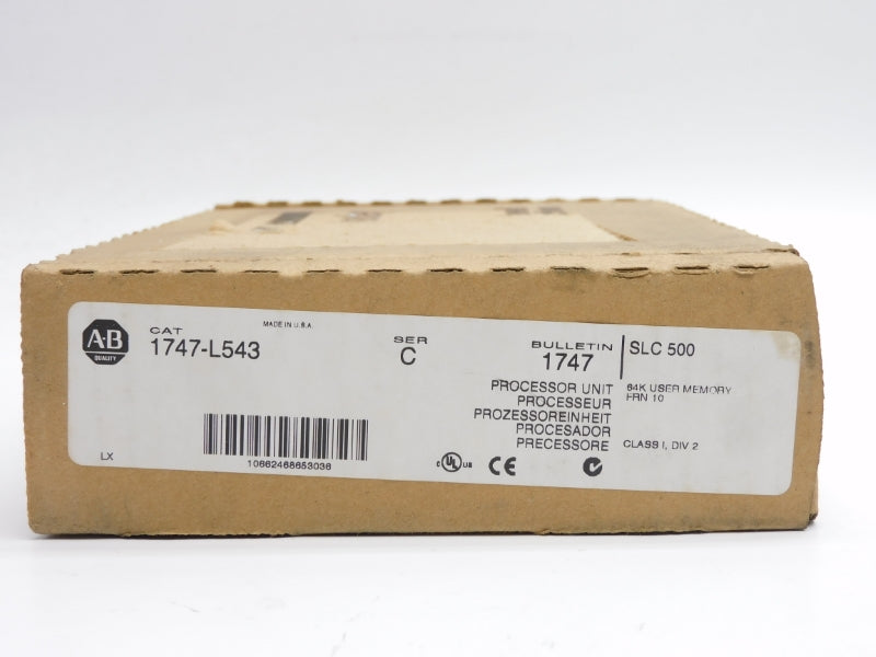 ALLEN BRADLEY 1747-L543 SER. C 24VDC 1A F/W 10 NSMP