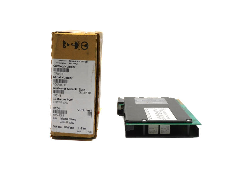 ALLEN BRADLEY 1771-IAD SER. B 120VAC/DC REMAN