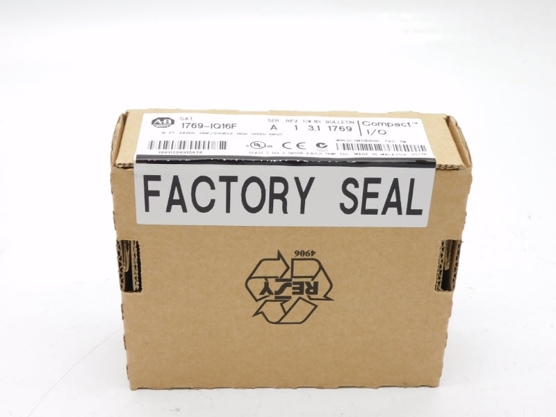 ALLEN BRADLEY 1769-IQ16F SER. A 24VDC F/W 3.1 DATE: 2010 NSFS