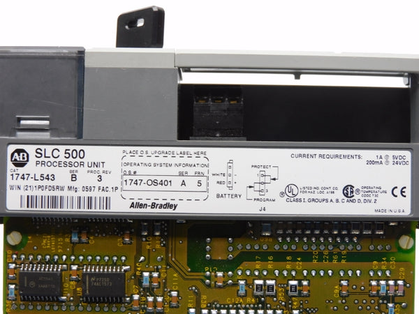 ALLEN BRADLEY 1747-L543 SER. B 24VDC 1A F/W 5 NSNP