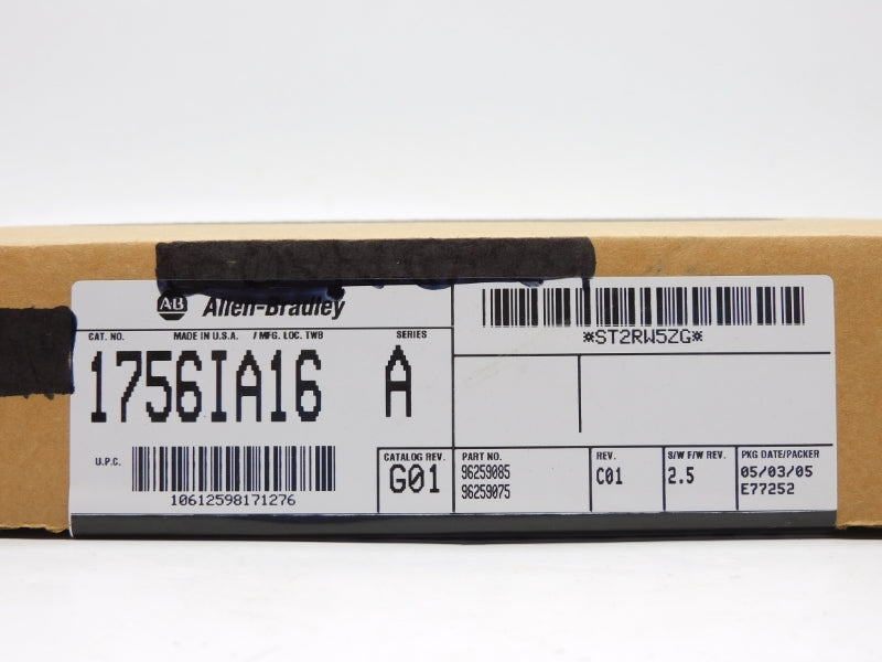 ALLEN BRADLEY 1756-IA16 SER. A F/W 2.5 DATE: 2005 NSFS