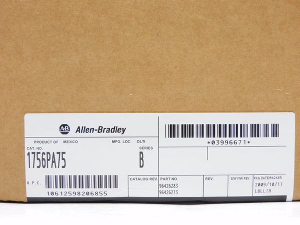 ALLEN BRADLEY 1756-PA75 SER. B DATE: 2009 NSFS
