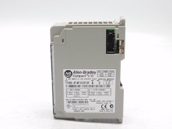 ALLEN BRADLEY 1769-IF4FXOF2F SER. A F/W 1.2 24VDC 0.22A NSMP