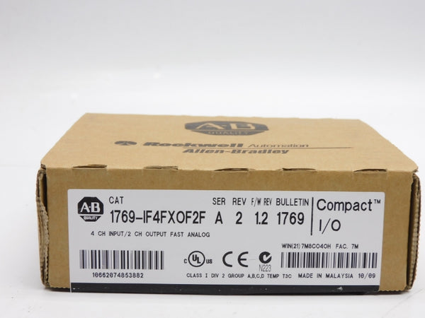 ALLEN BRADLEY 1769-IF4FXOF2F SER. A F/W 1.2 24VDC 0.22A NSMP