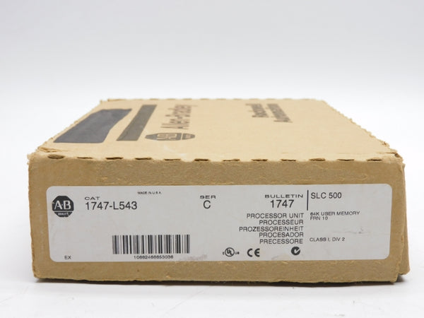 ALLEN BRADLEY 1747-L543 SER. C 24VDC 1A F/W 10 (NO KEY) NSMP