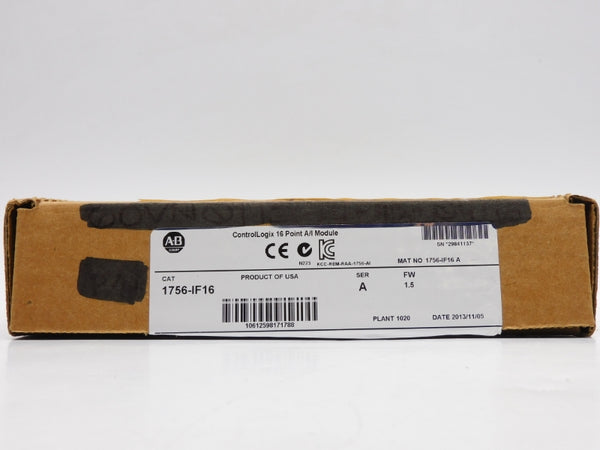 ALLEN BRADLEY 1756-IF16 SER. A 24VDC F/W 1.5 NSMP