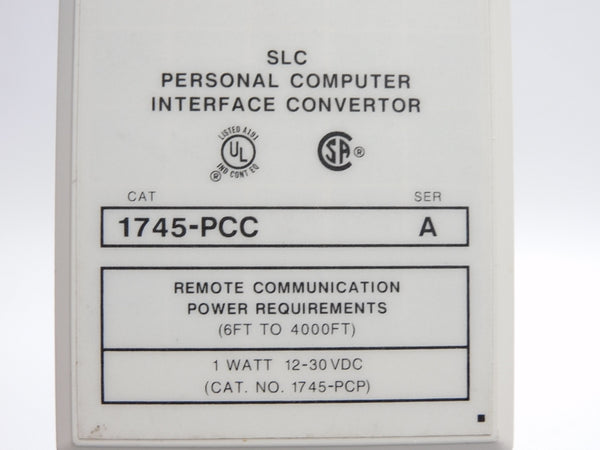 ALLEN BRADLEY 1745-PCC SER. A 12-30VDC NSNP