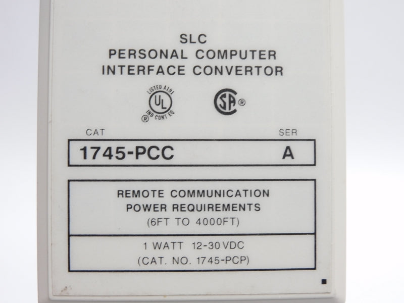 ALLEN BRADLEY 1745-PCC SER. A 12-30VDC NSNP