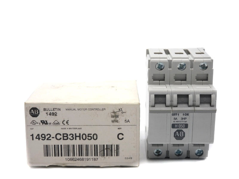 ALLEN BRADLEY 1492-CB3H050 SER. C 277V 5A (WH) NSMP