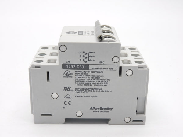 ALLEN BRADLEY 1492-CB3H050 SER. C 277V 5A (WH) NSMP