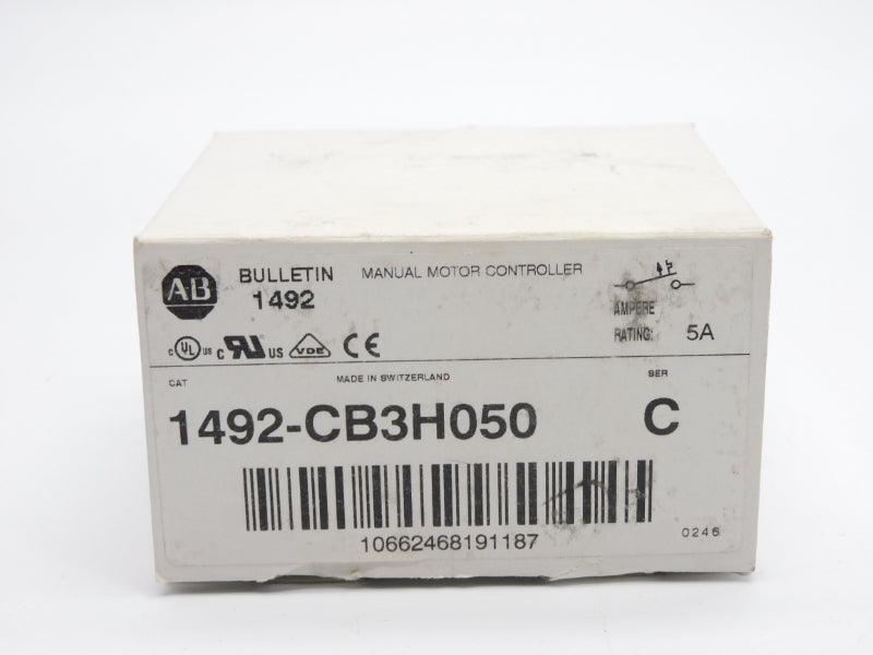 ALLEN BRADLEY 1492-CB3H050 SER. C 277V 5A (WH) NSMP