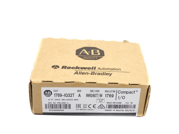 ALLEN BRADLEY 1769-IQ32T SER. A 24VDC F/W 3.1 DATE: 2016 NSFS