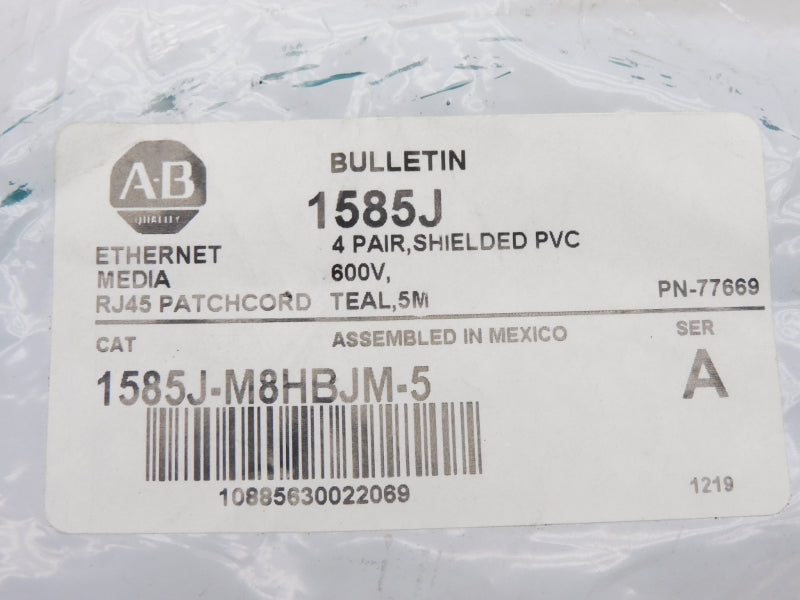 ALLEN BRADLEY 1585J-M8HBJM-5 SER. A 600V 5M NSMP