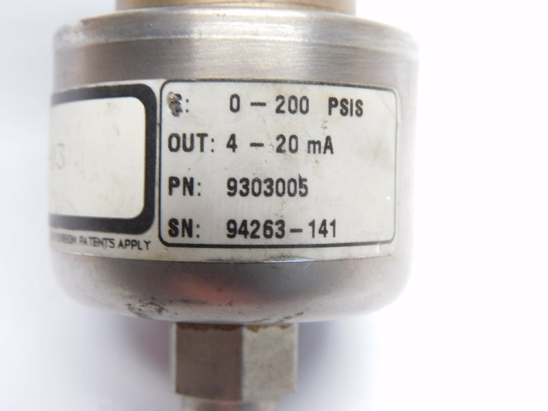 ACTION 5505-0010-03 9303005 0-200PSI NSNP