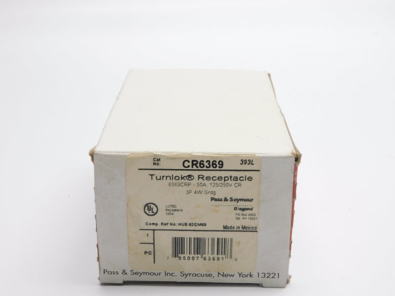 PASS&SEYMOUR LEGRAND CR6369 125/250V 50A NSMP