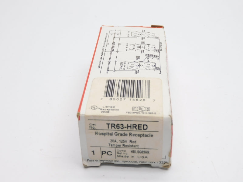 PASS&SEYMOUR LEGRAND TR63-HRED 125V 20A NSMP