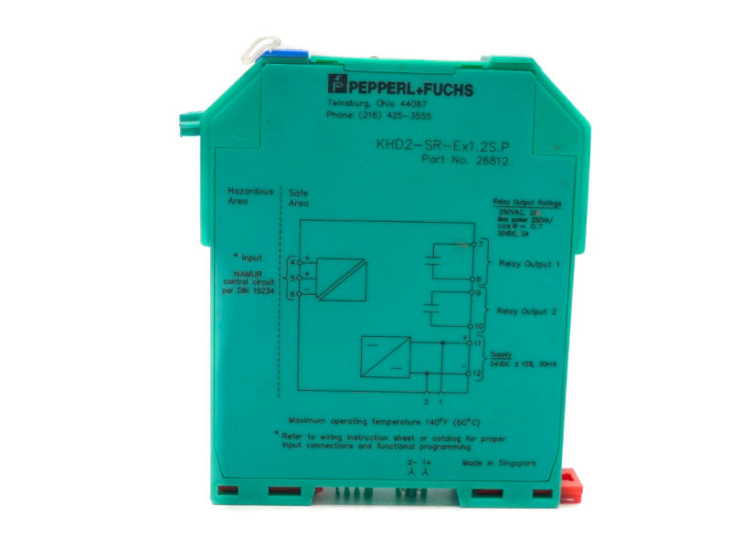 PEPPERL+FUCHS KHD2-SR-EX1.2S.P 26812 250VAC 2A NSNP