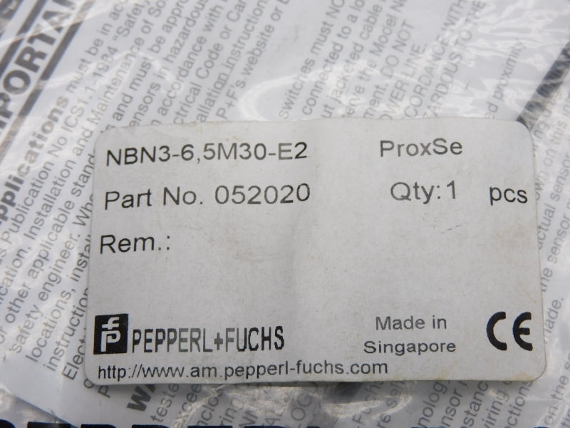 PEPPERL+FUCHS NBN3-6,5M30-E2 052020 NSMP