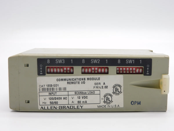 ALLEN BRADLEY 1203-GD1 SER. A F/W 2.02 120/240VAC NSNP