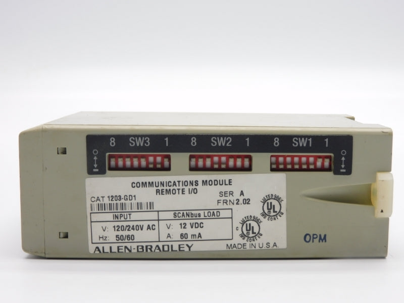 ALLEN BRADLEY 1203-GD1 SER. A F/W 2.02 120/240VAC NSNP