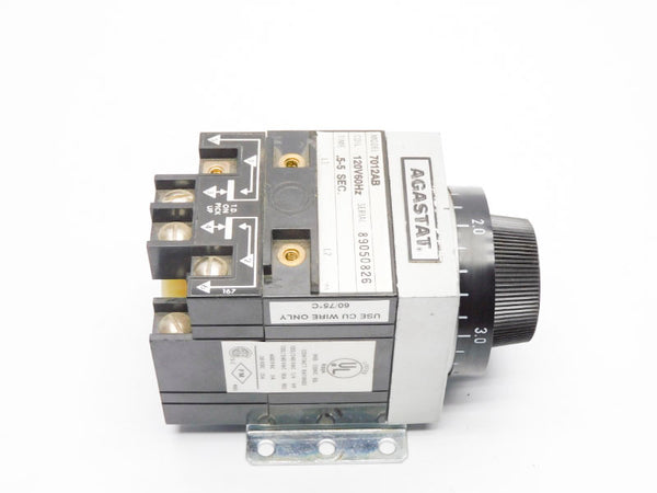 AGASTAT 7012AB 120V .5-5S (AS PICTURED) UNMP
