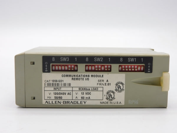 ALLEN BRADLEY 1203-GD1 SER. A F/W 2.01 120/240VAC NSNP