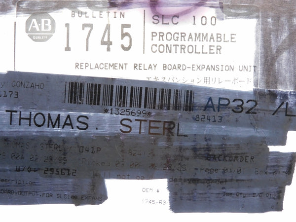 ALLEN BRADLEY 1745-R3 NSMP