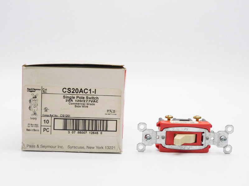 PASS&SEYMOUR LEGRAND CS20AC1-I 120/277VAC 20A (PKG OF 10) NSMP