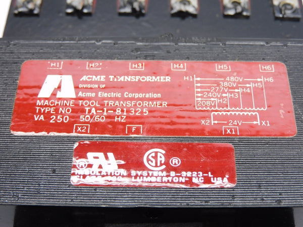 ACME TRANSFORMER TA-1-81325 480V NSNP