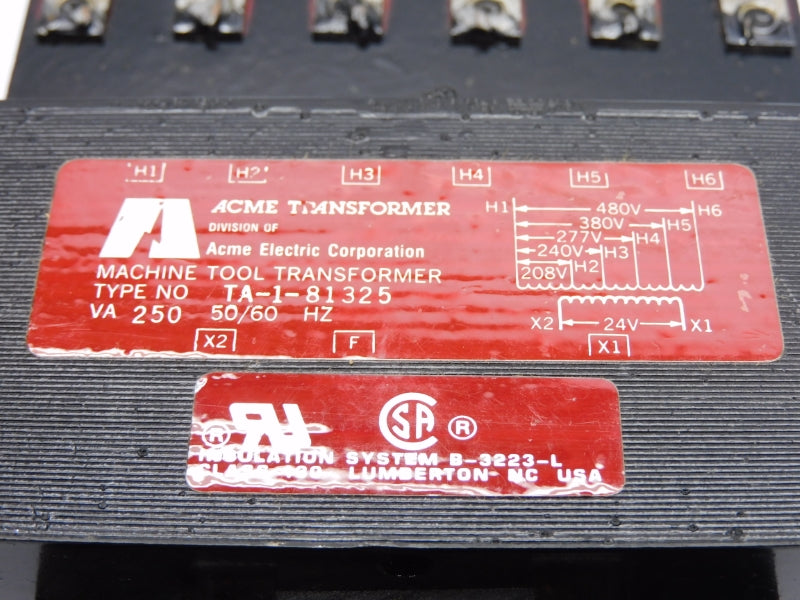 ACME TRANSFORMER TA-1-81325 480V NSNP