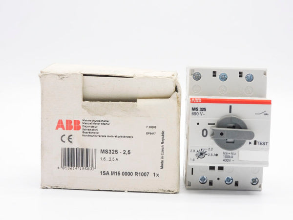 ABB 1SAM150000R1007 MS325-2,5 690V 1,6-2,5A NSMP