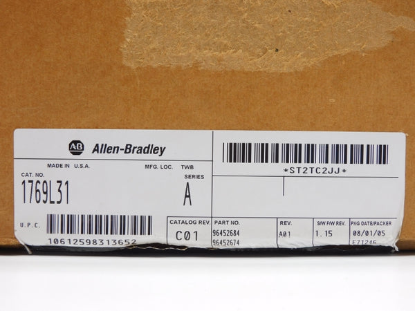 ALLEN BRADLEY 1769-L31 SER. A F/W 1.15 0.33A 24VDC NSMP
