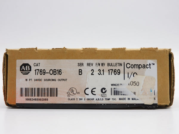 ALLEN BRADLEY 1769-OB16 SER. B F/W 3.1 24VDC 8A NSMP