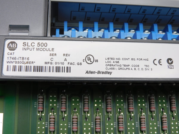ALLEN BRADLEY 1746-ITB16 SER. C (AS PICTURED) 10-30VDC NSMP