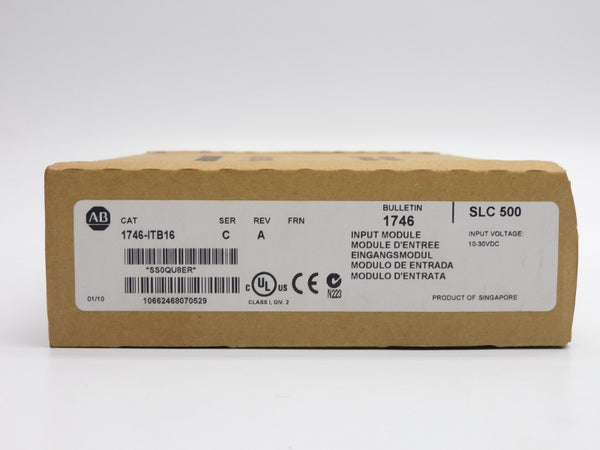 ALLEN BRADLEY 1746-ITB16 SER. C (AS PICTURED) 10-30VDC NSMP