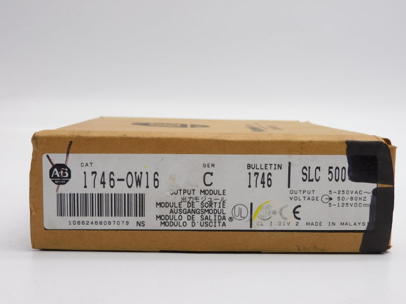 ALLEN BRADLEY 1746-OW16 SER. C 5-265VAC 15A NSMP