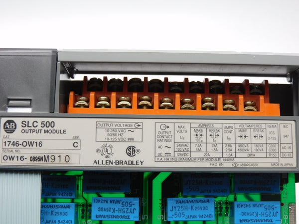 ALLEN BRADLEY 1746-OW16 SER. C 10-250VAC 15A UNMP