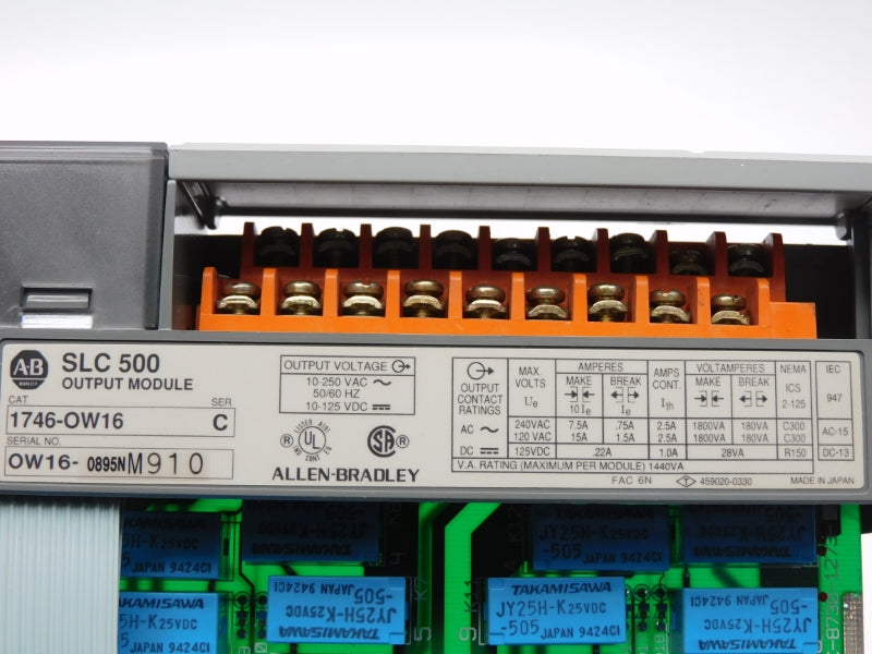 ALLEN BRADLEY 1746-OW16 SER. C 10-250VAC 15A UNMP