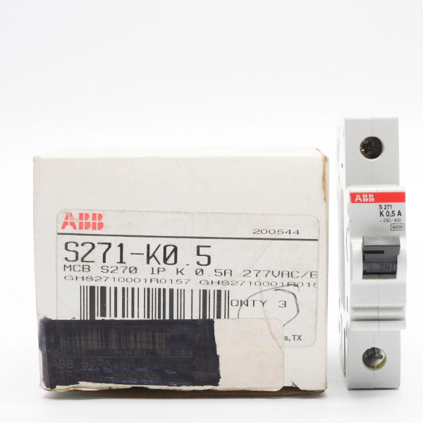 ABB GHS2710001R0157 S271-K0.5 277VAC 0.5A (PKG OF 3) NSMP