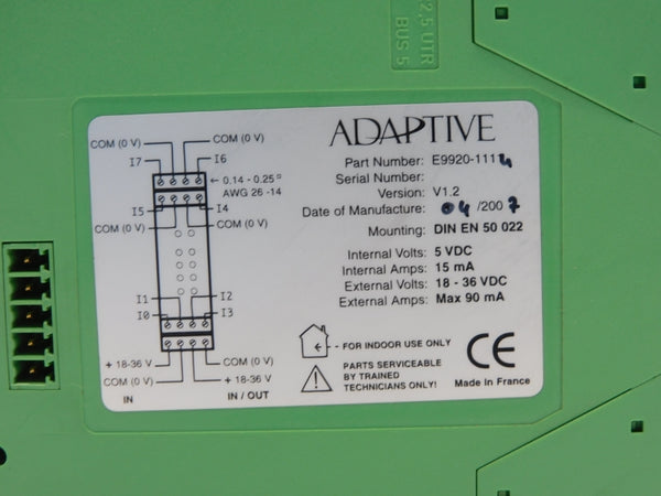 ADAPTIVE E9920-1116 18-36VDC UNMP