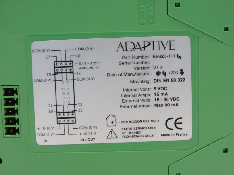 ADAPTIVE E9920-1116 18-36VDC UNMP
