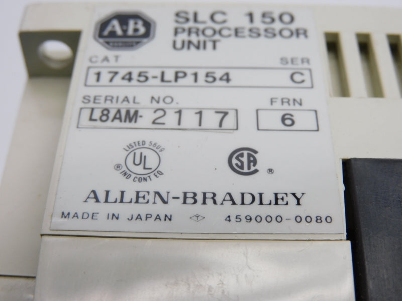 ALLEN BRADLEY 1745-LP154 SER. C F/W 6 10-250VAC 2.5A NSNP