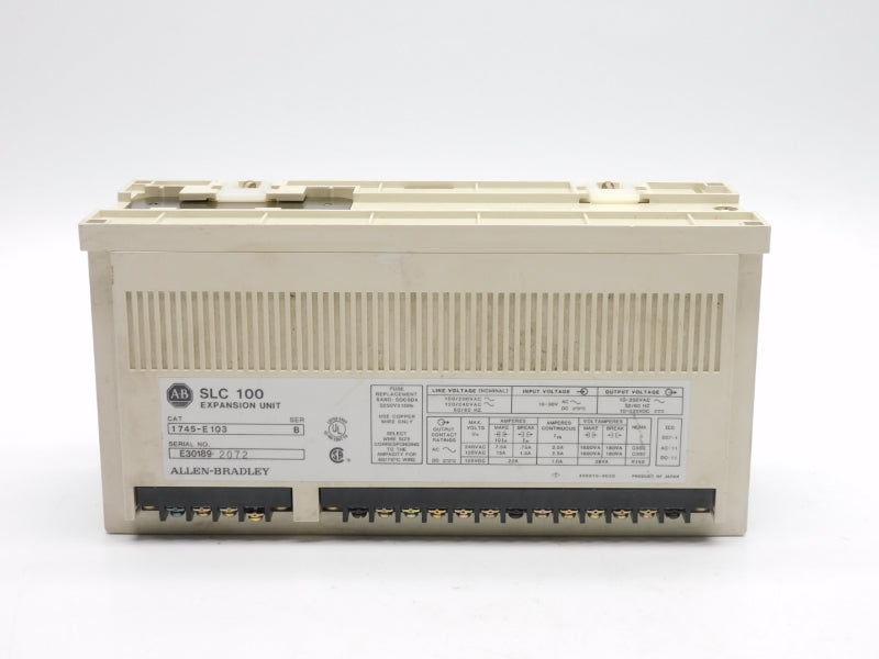 ALLEN BRADLEY 1745-E103 SER. B 100/200-120/240VAC UNMP
