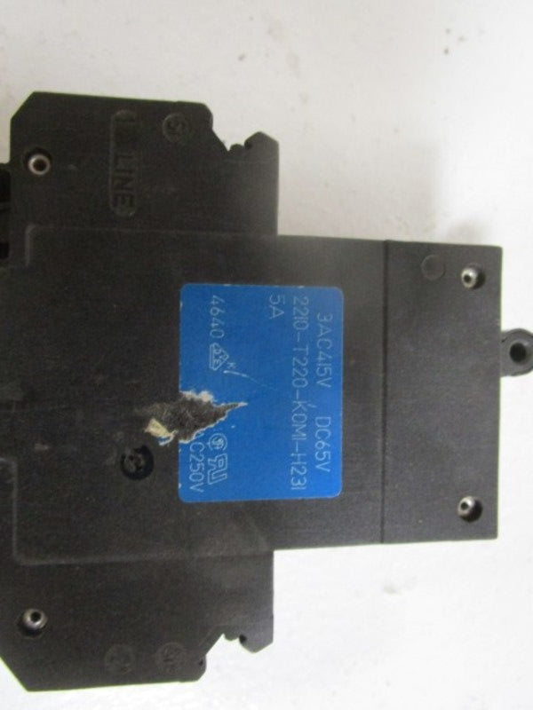 E-T-A CIRCUIT BREAKER 5A 2210-T220-K0M1-H231  UNMP
