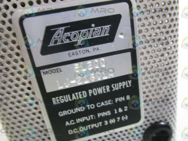 ACOPIAN 5L200 POWER SUPPLY  UNMP