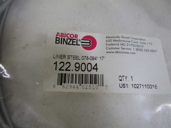 ABICOR BINZEL LINER STEEL 122.9004  NSNP IN BAG