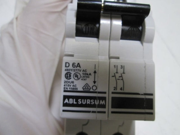 ABL SURSUM  2DU6-D6A CIRCUIT BREAKER 6A  UNMP