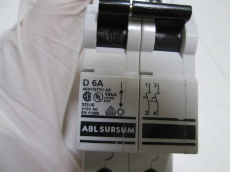 ABL SURSUM  2DU6-D6A CIRCUIT BREAKER 6A  UNMP
